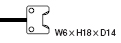 W6 x H18 x D14