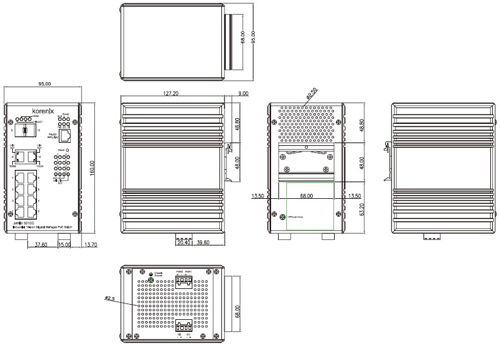 Korenix������˼(������Ӽ��F) JetNet 5310G 8 PoE + 2G�W����IEEE802.3at�߹���PoE���I��̫�W���Q�C